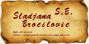 Slađana Broćilović vizit kartica